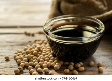 Soy Sauce Soya Soybean On Sack Stock Photo (Edit Now) 485779186