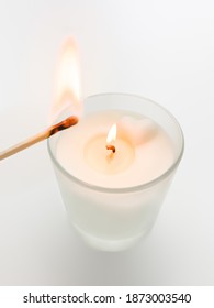 Soy Wax Handmade Candle Burning