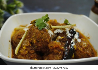 Soya Kofta Curry Sabji In Bowl