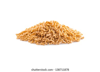 Soya Mince On A White Background