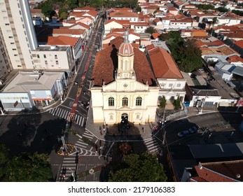 Itú, SP  Brazil - July 16 2022 - Nossa Senhora Da Candelária  Church In Itu City.