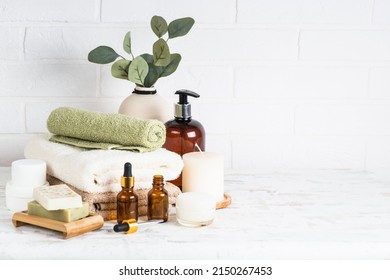 Spa Background White Spa Salon Bathroom Stock Photo 2150267453 ...