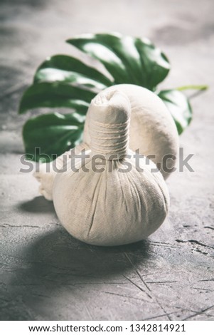 Similar – Image, Stock Photo Herbal stamp for traditional Thai massage