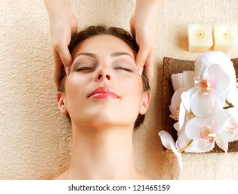 Spa Face Massage Facial Treatment Therapy Stock Photo 121465159 ...