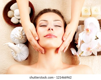 Spa Face Massage. Facial Treatment. Spa Salon. Therapy