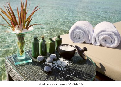 Spa Items Near The Ocean