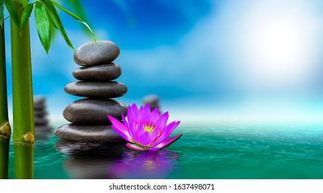 Spa Still Life Water Lily Zen Stock Photo (Edit Now) 199984700