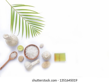 Spa setting on white background- beauty concept


 - Shutterstock ID 1351645019