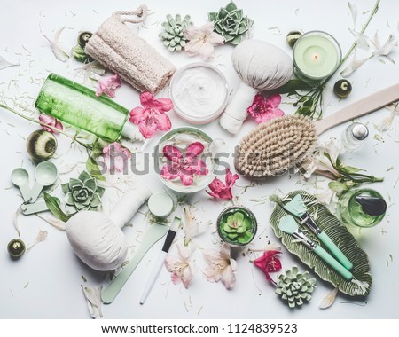 Image, Stock Photo Spa , Massage, Cosmetics and Wellness Accessories