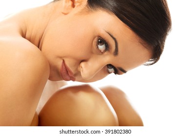 Spa woman looking with desire at the camera - Shutterstock ID 391802380