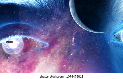 Space abstract backdrop