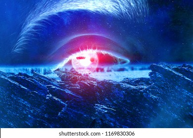 Space abstract backdrop