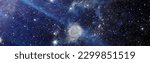 space background. explosion supernova. Bright Star Nebula. Distant galaxy. Abstract image.