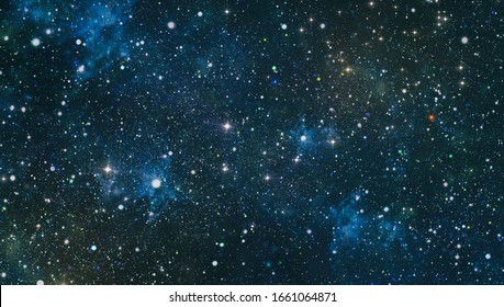 Space Background With Nebula And Stars. Night Sky And Milky Way