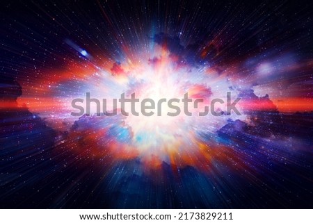 Space and Galaxy gas dust light speed moving travel colorful. Elements of this image furnished by NASA.