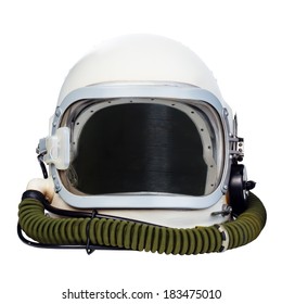 Space helmet isolated on a white background.