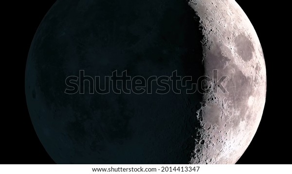 Space Moon\
Surface Crater Shadow Horizon Sea\
Phase