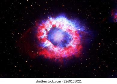 A space nebula that looks like an eye. Elements of this image furnished by NASA. High quality photo
