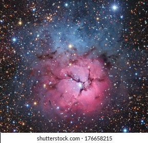 Space Nebula In The Zodiacal Constellation Of The Archer.