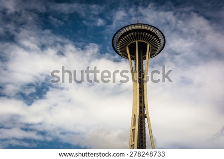 The Space Needle, in Seattle, Washington.