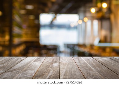 Empty Dark Wooden Table Front Abstract Stock Photo 1161918109 ...