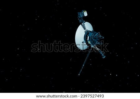 Space probe in deep space. Elements of this image furnished by NASA. High quality photo