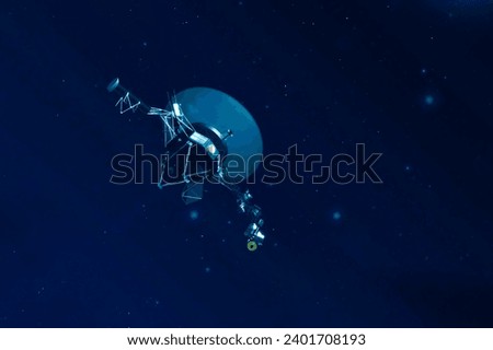 Space probe in space. Elements of this image furnished by NASA. High quality photo