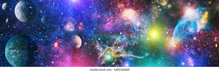 Space Scene With Planets, Stars And Galaxies. - Elements Of This Image Furnished By NASA ,