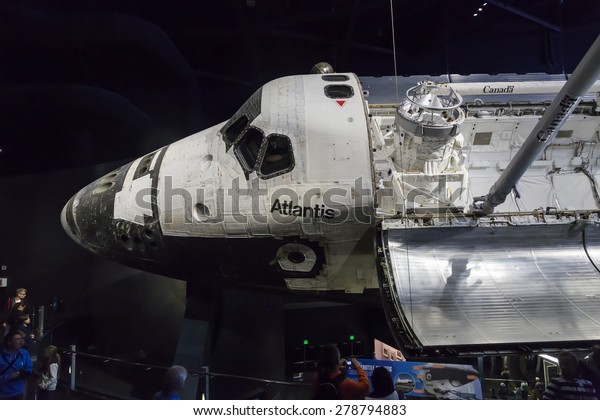 Space Shuttle Atlantis Nasas Kennedy Space Royalty Free