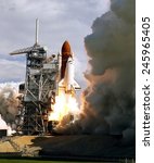 Space shuttle Discovery launch on Sept. 29, 1988. The launch was the first since the Challenger disaster on Jan. 28, 1986.