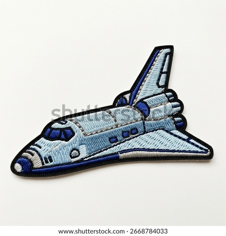 Space Shuttle Patch on a gray background