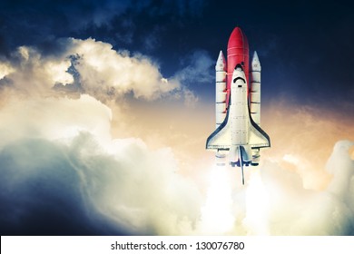 Space shuttle taking off on a mission - Powered by Shutterstock