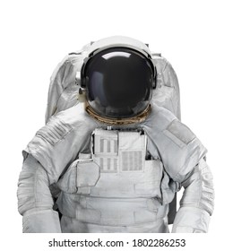 Space suit astronaut isolated on white background. Elements of this image furnished by NASA