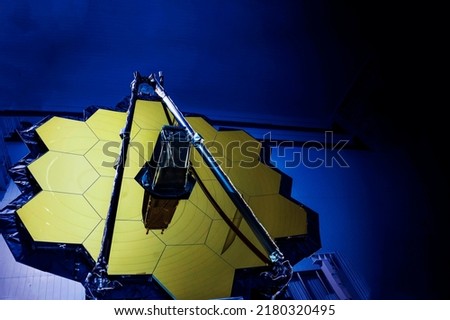 Space telescope mirror. Elements of this image furnished by NASA. High quality photo