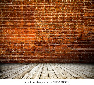 Space of vintage grungy paint black, red, brown brickwall cement background, stone old dark stucco gray texture as a retro pattern wall in rural room from stonework technology, architecture wallpaper - Shutterstock ID 182679053