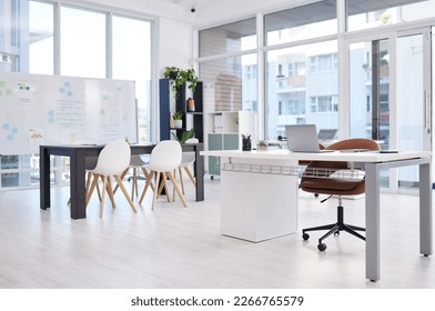 A space where creativity flows. Still life shot of a modern office space. - Shutterstock ID 2266765579