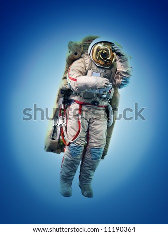 Spaceman in outer space