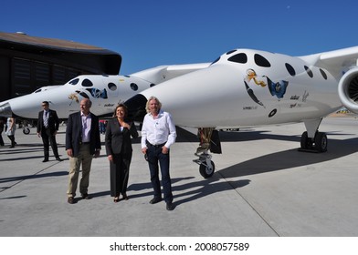 Spaceport America, New Mexico - October 17th, 2011 Keys To A New Dawn Event, Sir Richard Branson, Susana Martinez, Congressman Steve Pearce, White Knight Spaceship 2