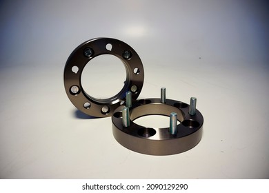spacer flanges for car tire rims. High quality photo
