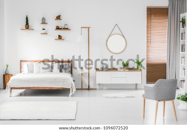 Spacious Designer White Bedroom Interior Wooden Interiors