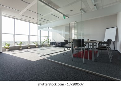 Spacious interior with a modern conference room - Shutterstock ID 139280537