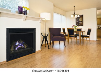 Modern Gas Fireplace Images Stock Photos Vectors Shutterstock