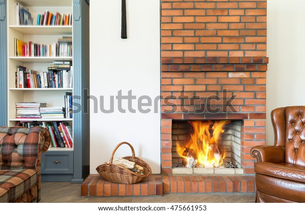 Spacious Living Room Interior Cottage Style Stock Photo Edit Now
