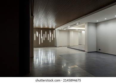 Spacious Modern Entrance Interior In A Multi-storey Residential Building In The City Center.