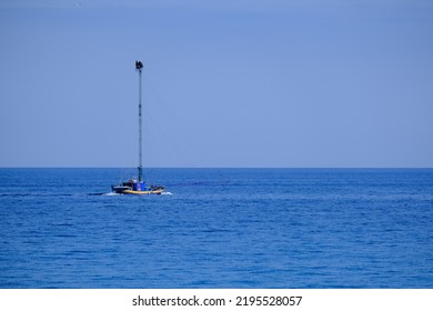 Spadara A Typical Southern Italy Swordfish Fishing Boat.