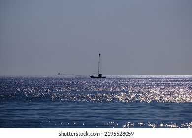 Spadara A Typical Southern Italy Swordfish Fishing Boat.