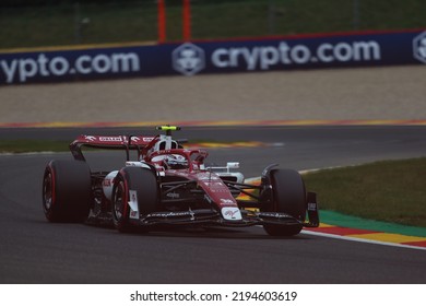 Spa-Francorchamps, Belgium - 08 26 2022: F1 Belgium Grand Prix 2022 -  Guanyu Zhou (CIN) Alfa Romeo C42