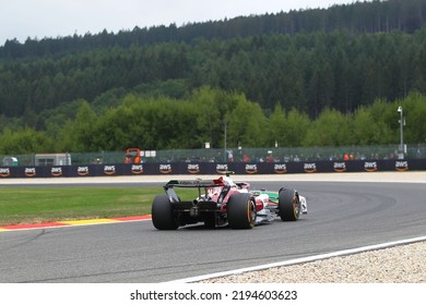 Spa-Francorchamps, Belgium - 08 26 2022: F1 Belgium Grand Prix 2022 -  Guanyu Zhou (CIN) Alfa Romeo C42