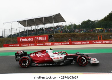 Spa-Francorchamps, Belgium - 08 26 2022: F1 Belgium Grand Prix 2022 -  Guanyu Zhou (CIN) Alfa Romeo C42