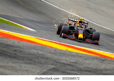 Spa-Francorchamps, Belgium. 27-29 August 2021. F1 Rolex Belgian Grand Prix 2021. Practice. Sergio Perez, Red Bull.